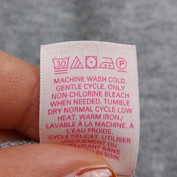 Victoria's Secret Gray Stretch V Neck Long Sleeve Sweater w/Pockets Size XS - Picture 10 of 10